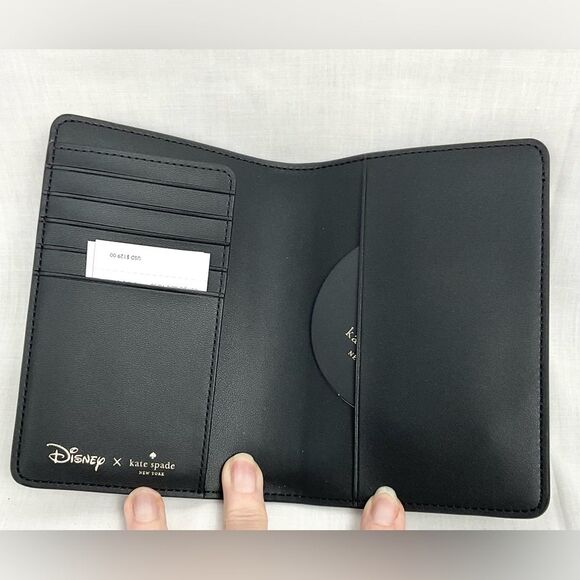 Beauty and the Beast Passport Holder Disney Kate Spade in Black/Gold New - Picture 5 of 8